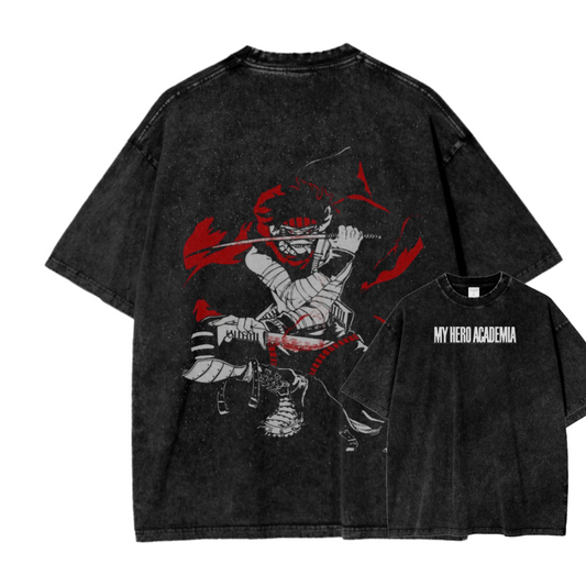 MY HERO ACADEMIA IX ACID WASH TEE