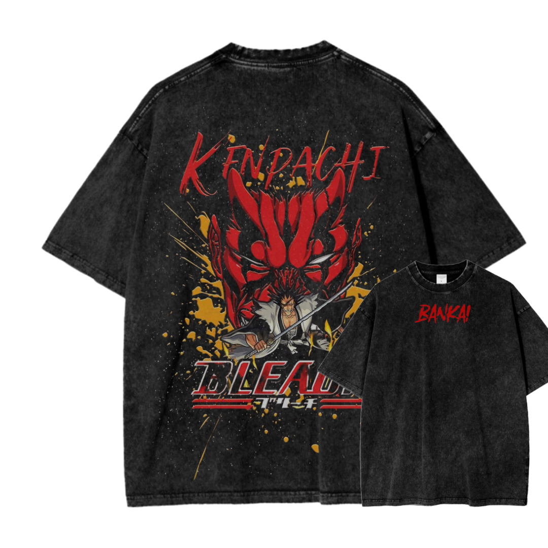 KENPACHI I ACID WASH TEE