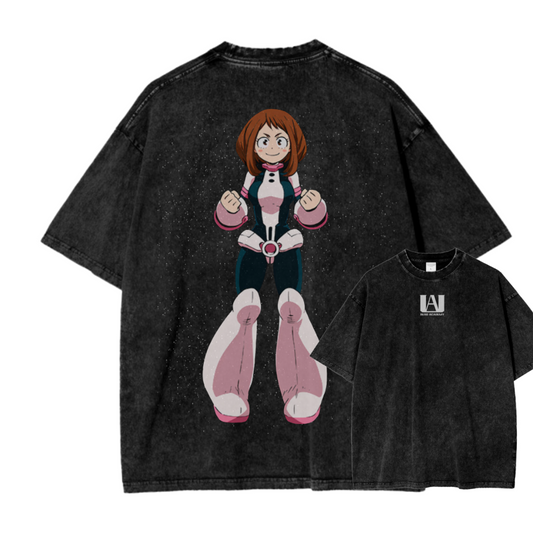 MY HERO ACADEMIA V ACID WASH TEE
