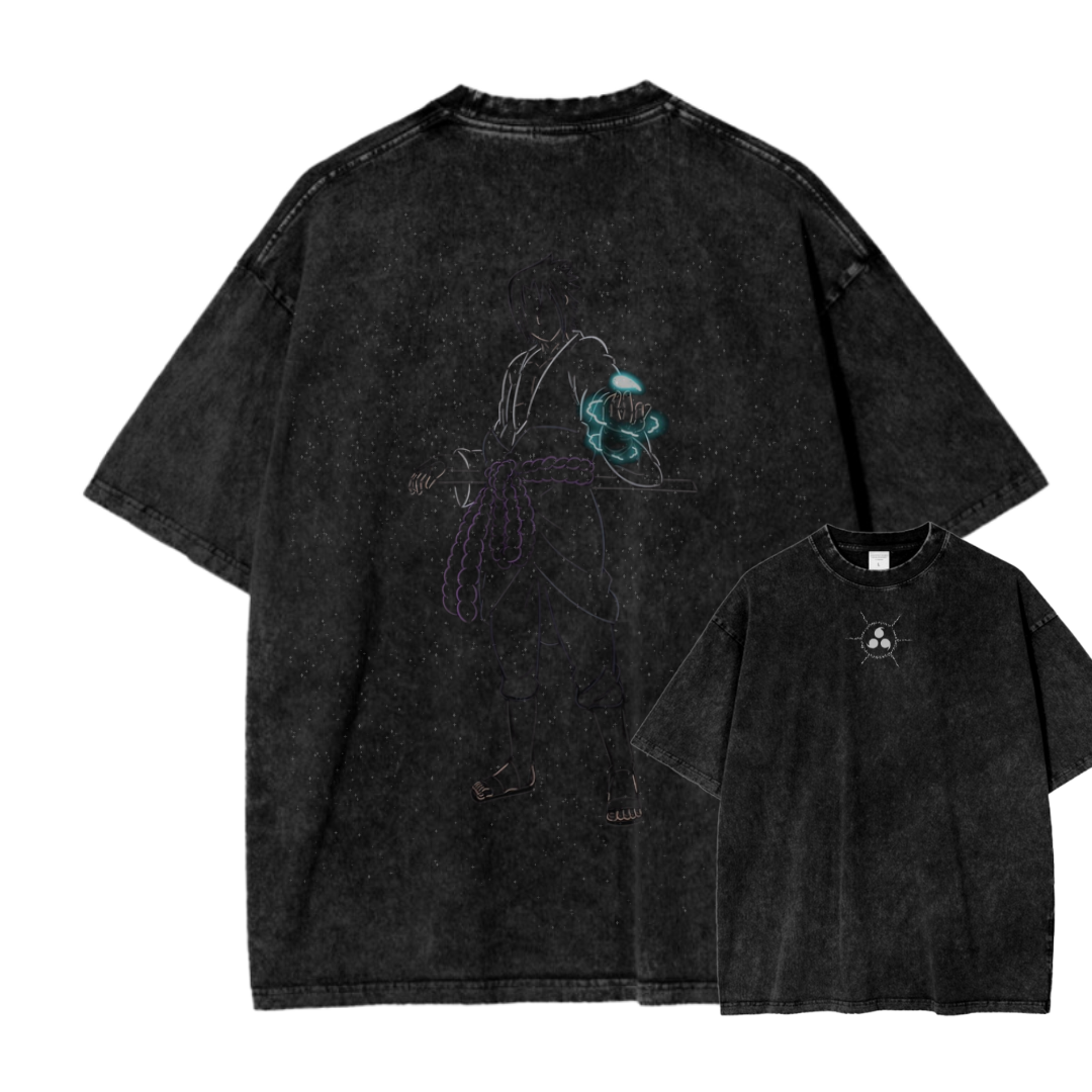 SASUKE III ACID WASH TEE