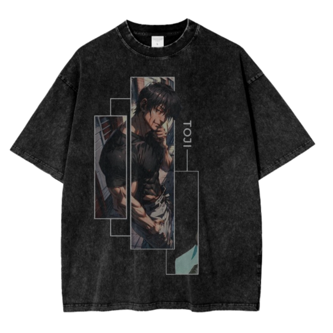 TOJI V ACID WASH TEE