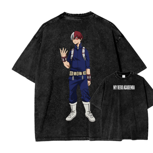 MY HERO ACADEMIA VI ACID WASH TEE