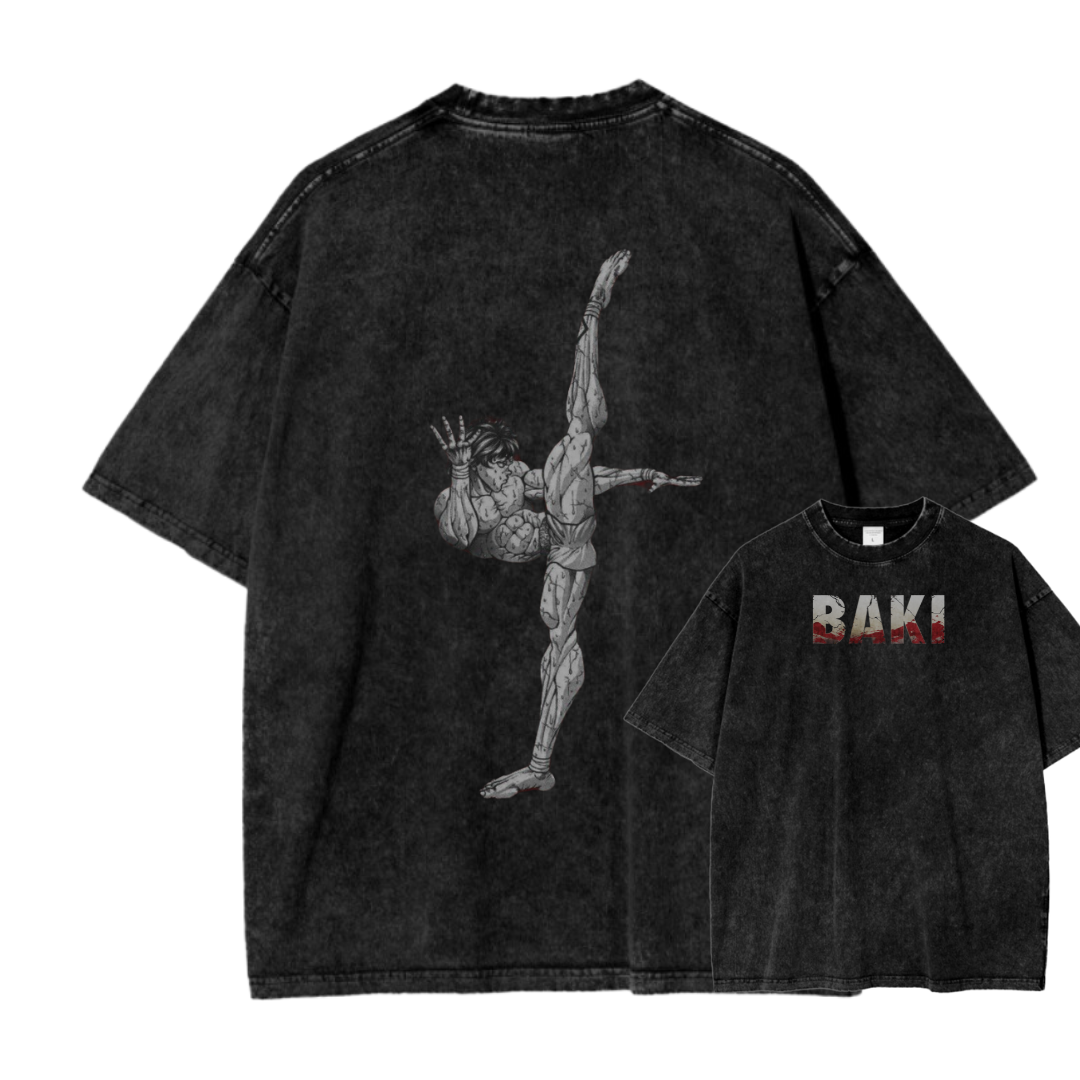 BAKI V ACID WASH TEE
