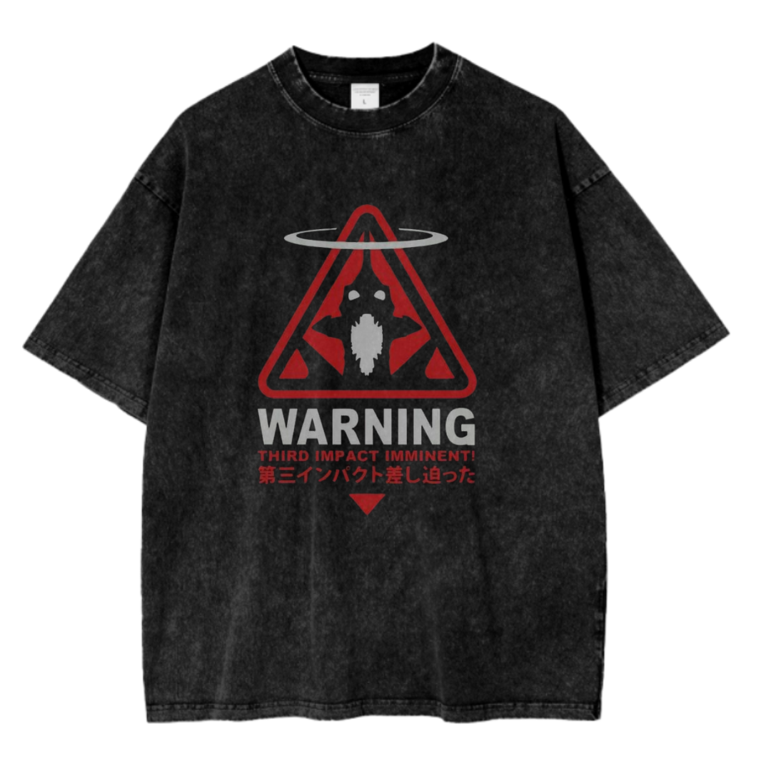 NEON GENESIS EVANGELION VI ACID WASH TEE
