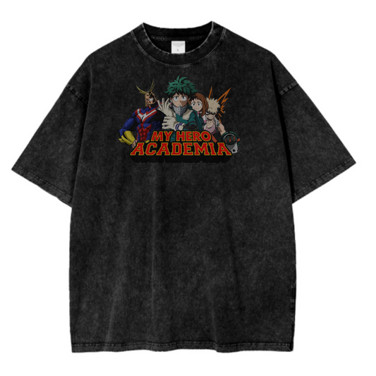 MY HERO ACADEMIA III ACID WASH TEE