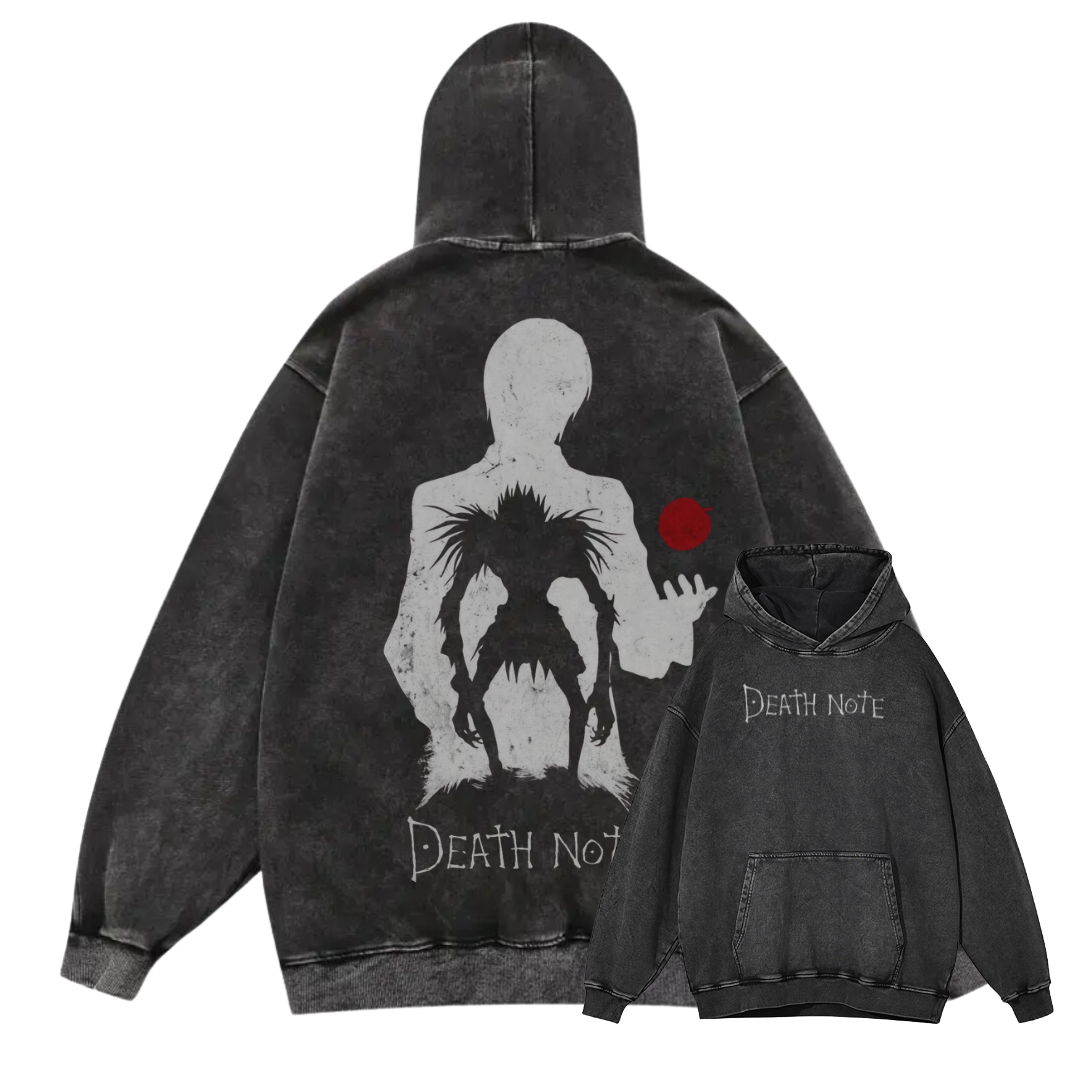DEATH NOTE I ACID WASH HOODIE