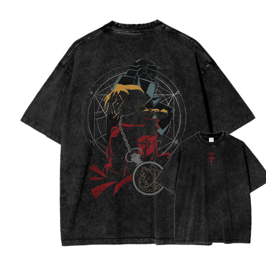 FULL METAL ALCHEMIST X ACID WASH TEE